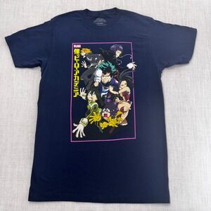 My Hero Academia Funimation Mens Blue Graphic T-Shirt Deku Class 1-A‎ Size M